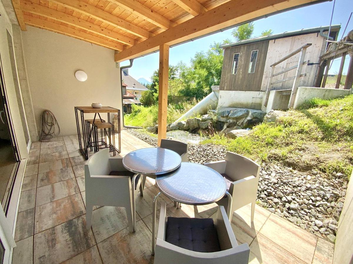 Apartamento Waterfront - Urbane Eleganz Am Bachufer Villach Exterior foto